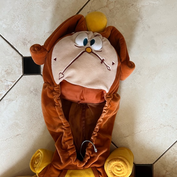 HTF Disney Store Cogsworth Plush Costume Beauty & The Beast Child Size clock - Picture 4 of 8